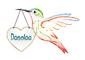 Gif animé désolé oiseau